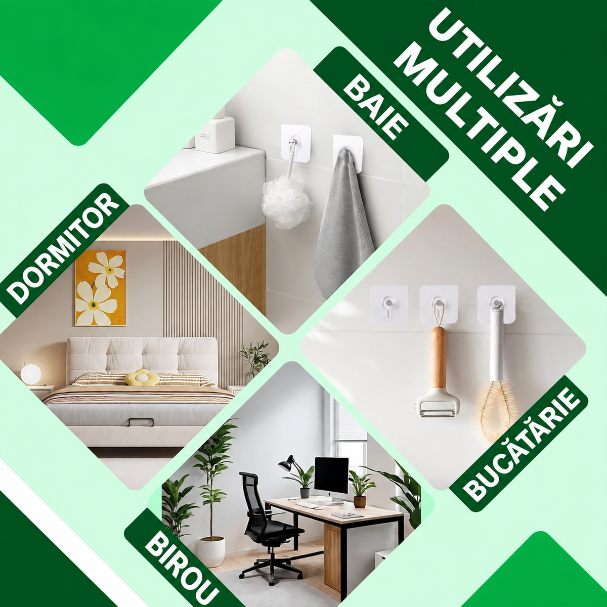 (10+10 GRATIS) Set FixHook™ –  Cârlige Autoadezive