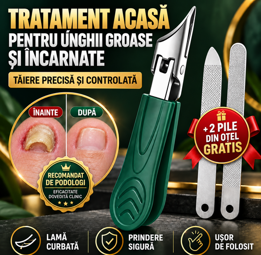 (1+1 GRATIS) Unghiera Clipper Unghii Groase și Încarnate